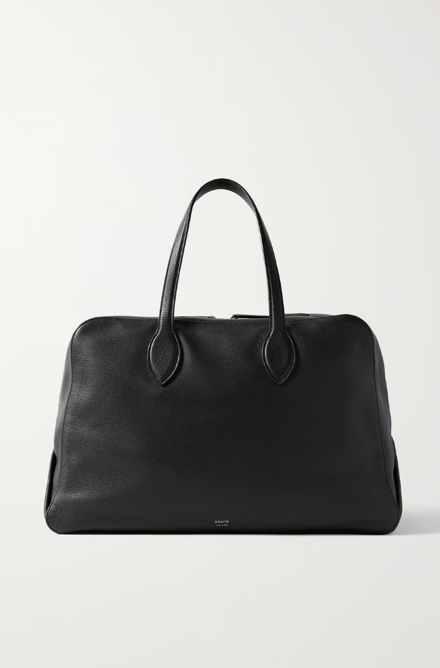 Maeve Weekender large textured-leather tote
