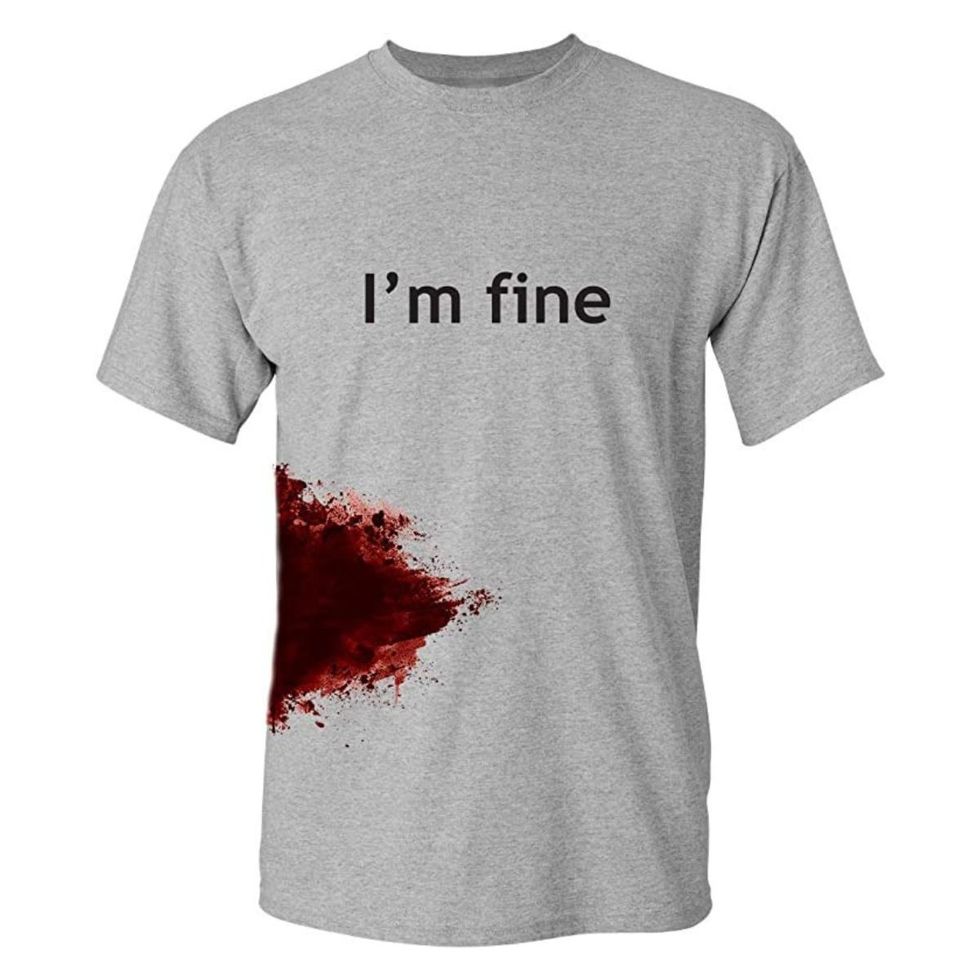 I'm Fine Halloween Zombie Funny T Shirt