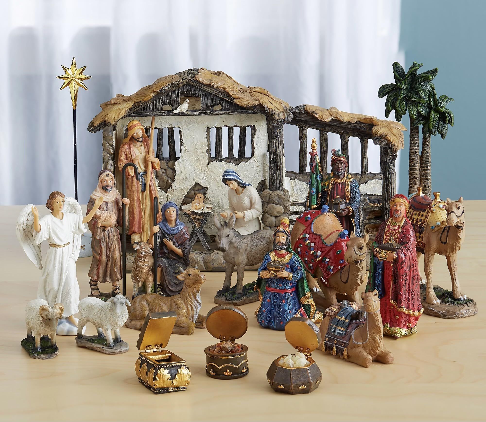 Nativity crib clearance sets for sale