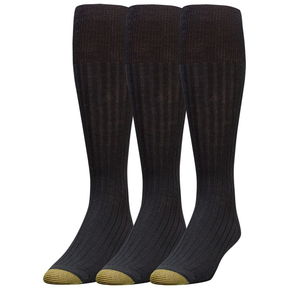 Windsor Wool Over-The-Calf Dress Socks, 3-Pairs
