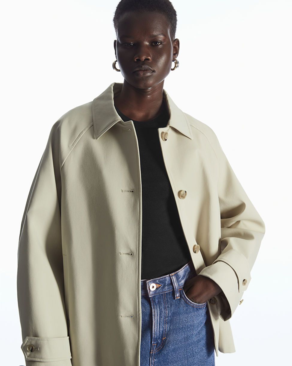 Trench Coat with Insert Pockets