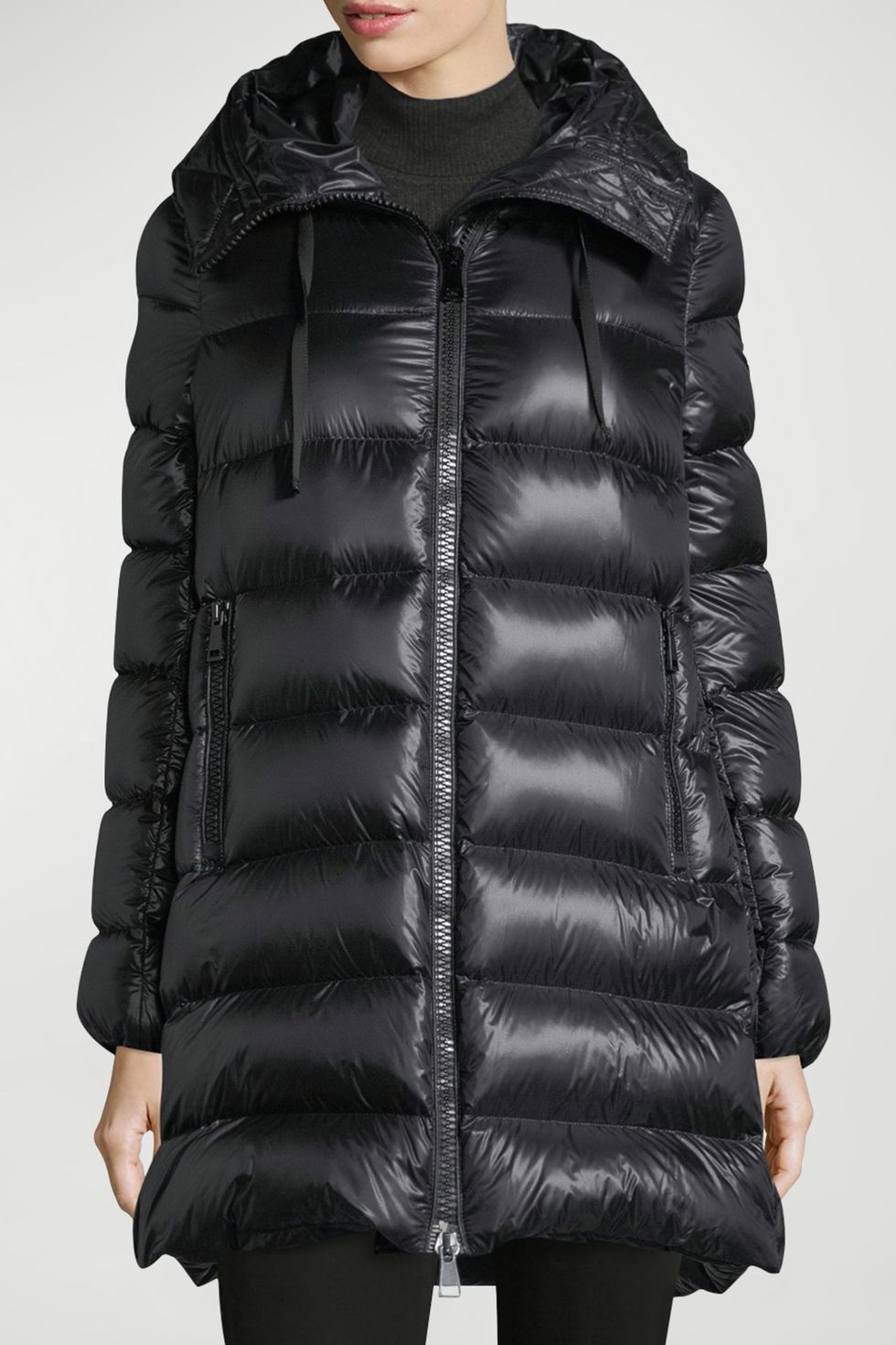 Suyen Down Quilted Nylon Hooded Parka