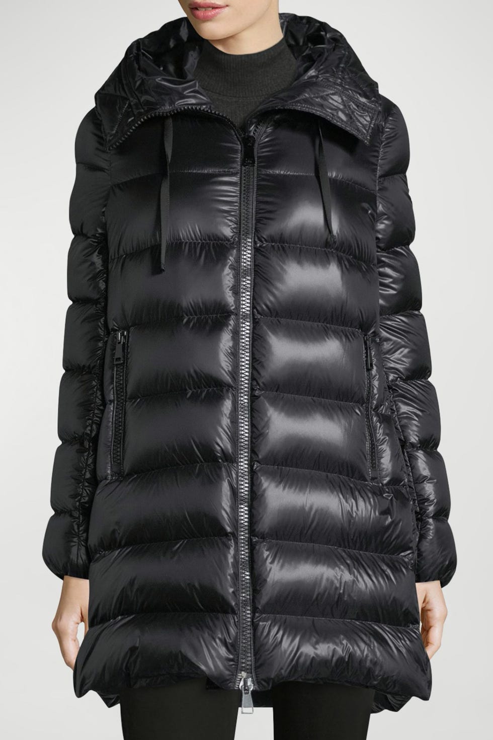Suyen Down Quilted Nylon Hooded Parka