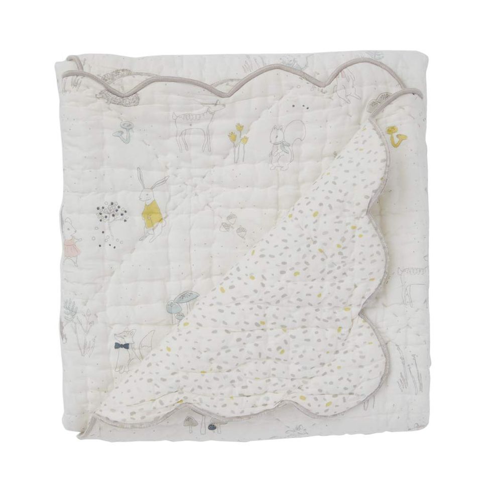 Magical Forest Quilted Baby Blanket
