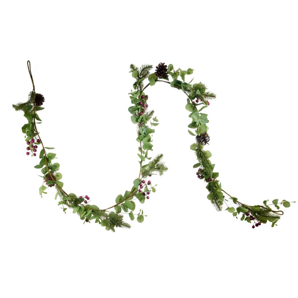 Sara Davies Faux Eucalyptus & Berry Garland
