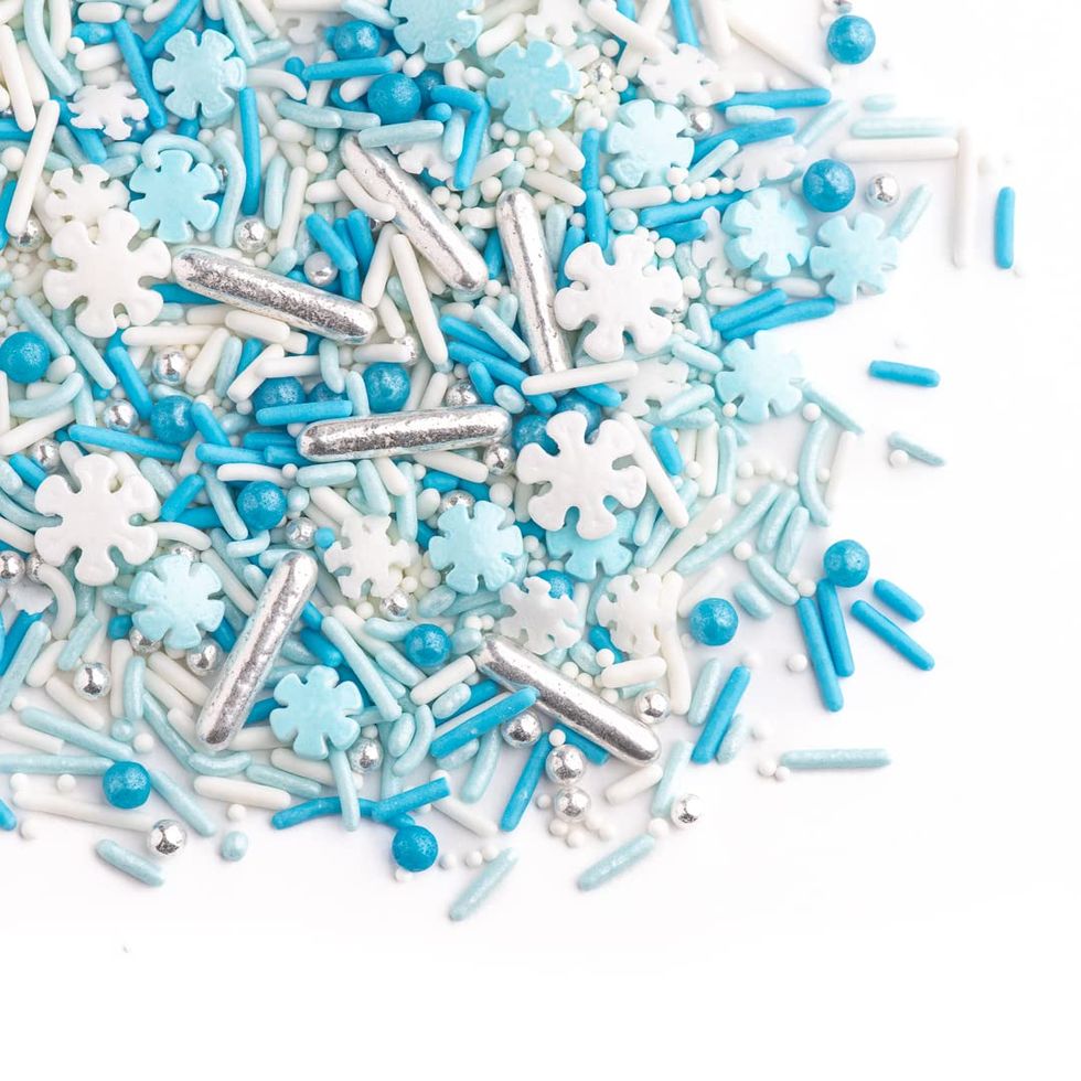 Snowflake Crystals Sanding Sugar | Sprinkles | Snowflake Sprinkles | Blue  Sugar | Blue Sprinkles | Cookie Sprinkles | Manvscakes