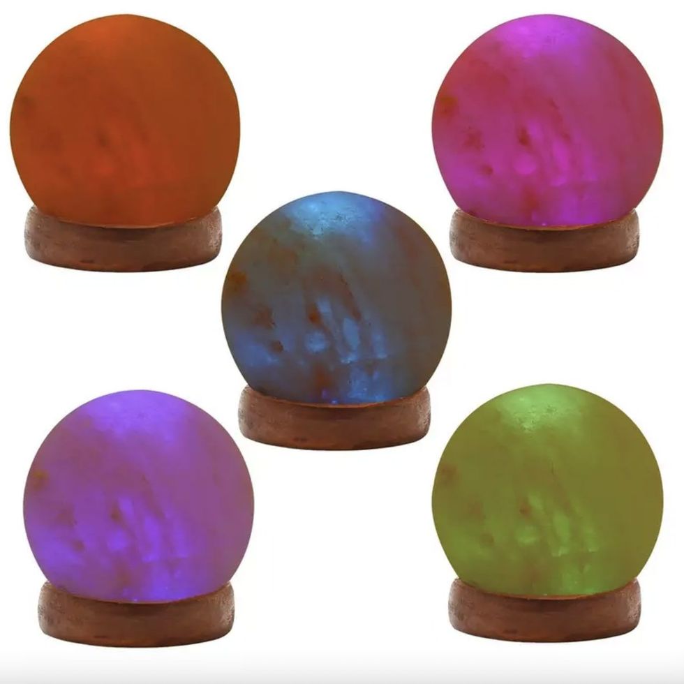 Colour Changing Himalayan Salt Lamp Sphere USB