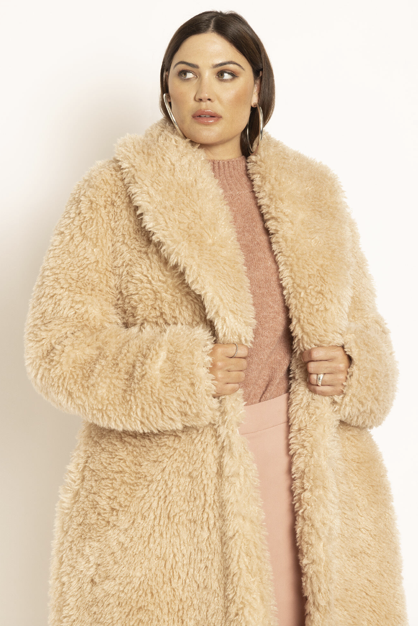Women Single Button Teddy Midi Coat, Oversize Winter Coat, Christmas Coat,  Women Warm Overcoat, Gift for Women, Long Teddy Jacket -  Canada