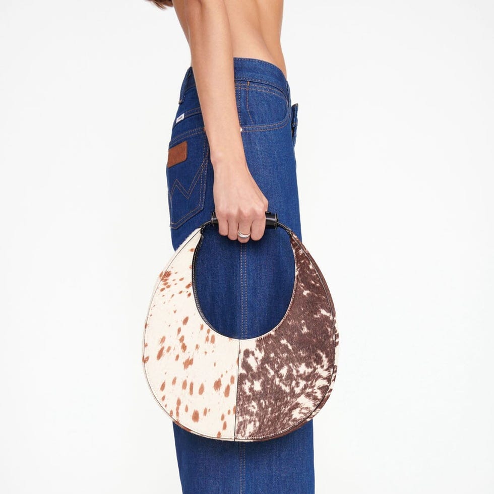 Moon Split Bag Mixed Haircalf Moon Split Bag Mixed Haircalf
