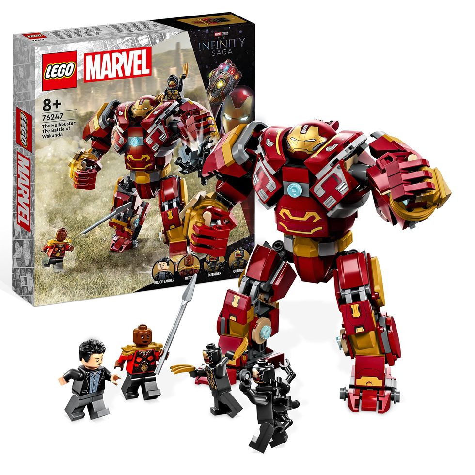 LEGO 76247 Marvel The Hulkbuster: Die Schlacht von Wakanda, Actionfigur, baubares Spielzeug mit Hulk-Bruce-Banner-Minifigur, Avengers: Infinity War-Set für Kinder, Jungen und Mädchen