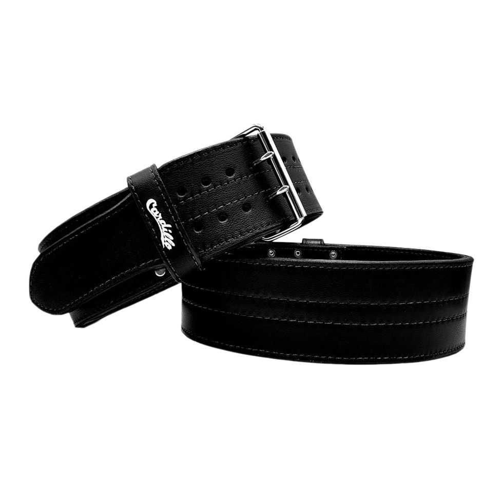 Weight Lifting Belt for Men & Women - Premium 4 Wide Weightlifting Belt  for Functional Fitness - Workout Belt as Squat Belt for Back Support,  Deadlift & Powerlifting - Black/White
