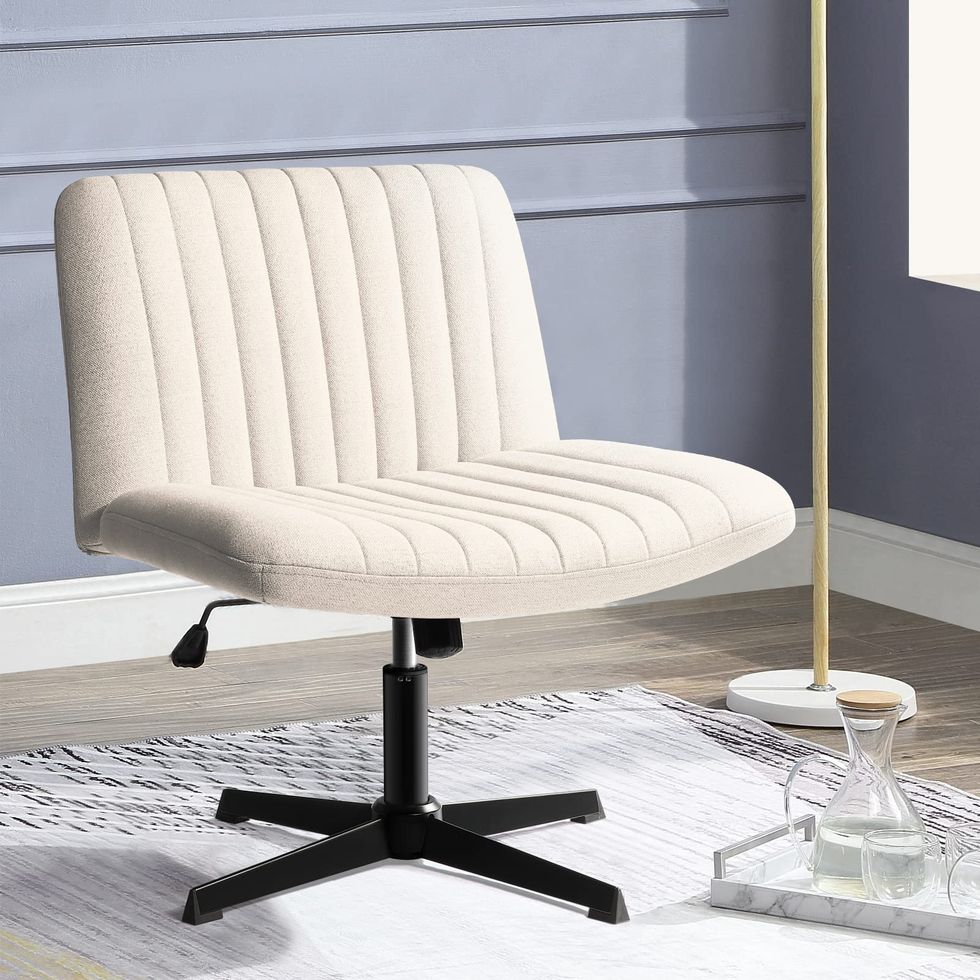 MCQ Office Desk Chair, Modern Cute Rolling Vanity Swivel Task Chairs with  Wheels, Comfortable Back Seat Armless for Home, Bedrooms, Office, Study