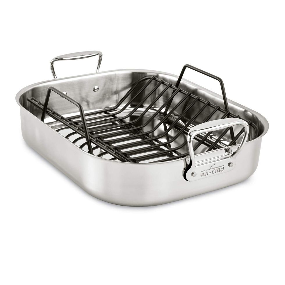 16-Inch Specialty Stainless Steel Roaster and Nonstick Rack