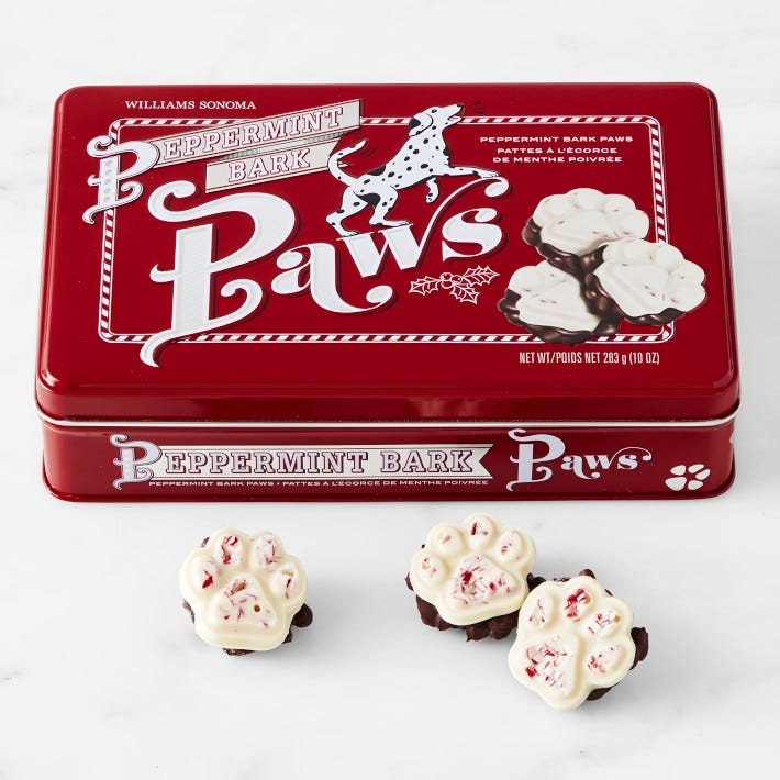 Williams Sonoma 25 Years of Peppermint Bark Gift Crate