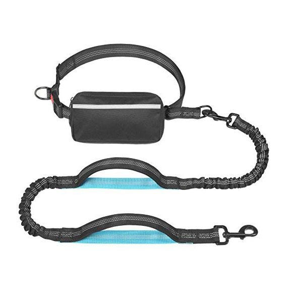 iYoShop Hands Free Dog Leash with Zipper Pouch