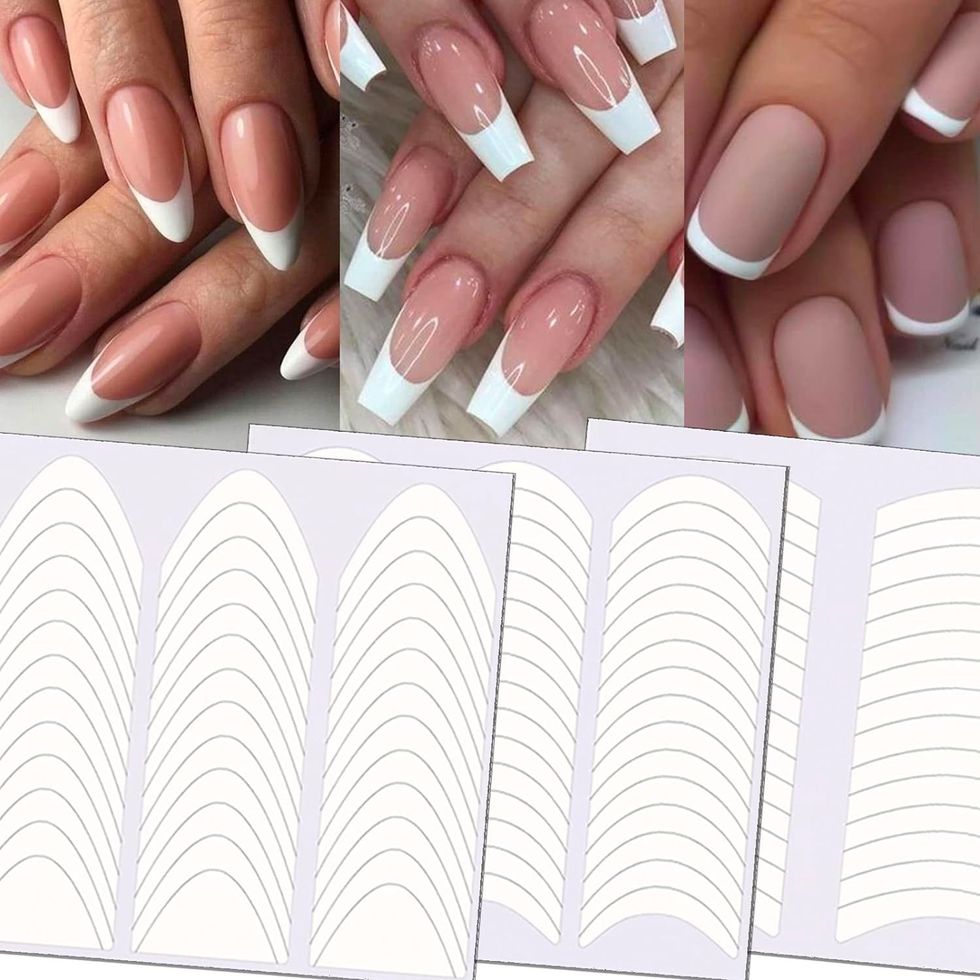 French Manicure Nail Art Stickers