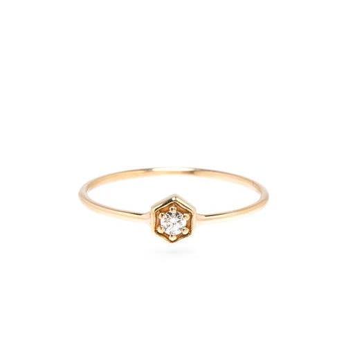 Paris Diamond Ring in 14k Yellow Gold