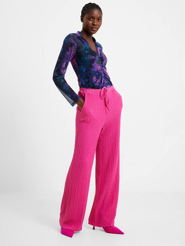 Kalani Belted High Rise Pants Pants Pink | LIT Boutique