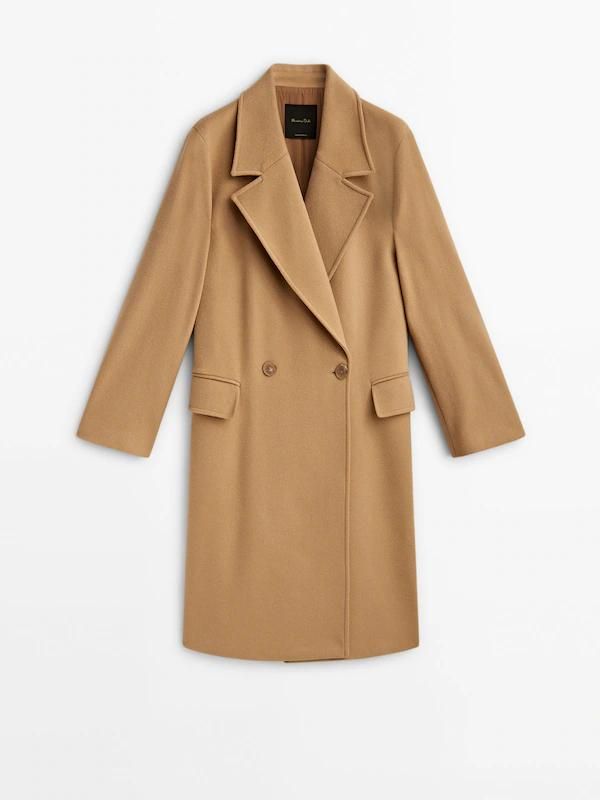 Camel coat hot sale wool blend