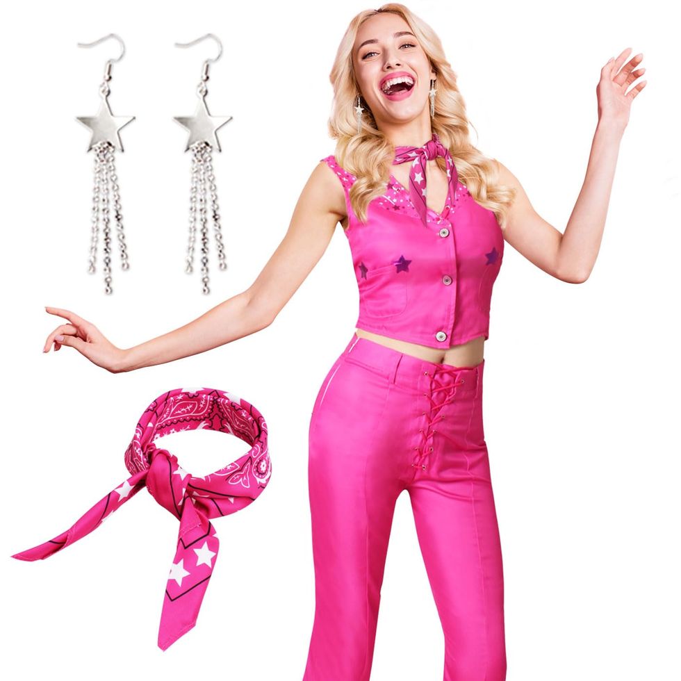 Barbie Aerobic Costume for Adults, Blue Jumpsuit