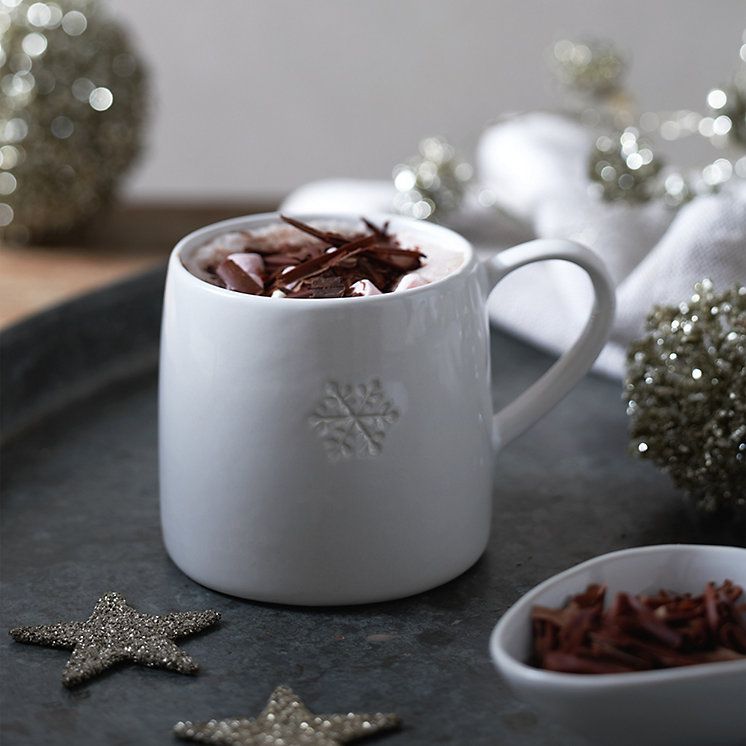 Personalised Enamel Reindeer Mug, Christmas Mug, Stocking Filler,  Personalised Christmas Mug, Christmas Eve Hot Chocolate Mug, Box Filler