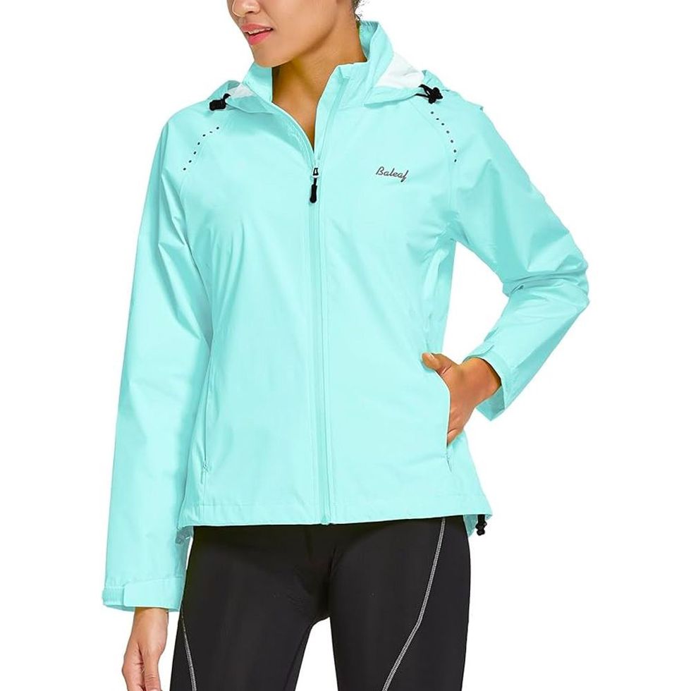 BALEAF Women's Fleece Running Jacket - Water Resistant, Full Zip, Warm  Thermal Cycling Gear