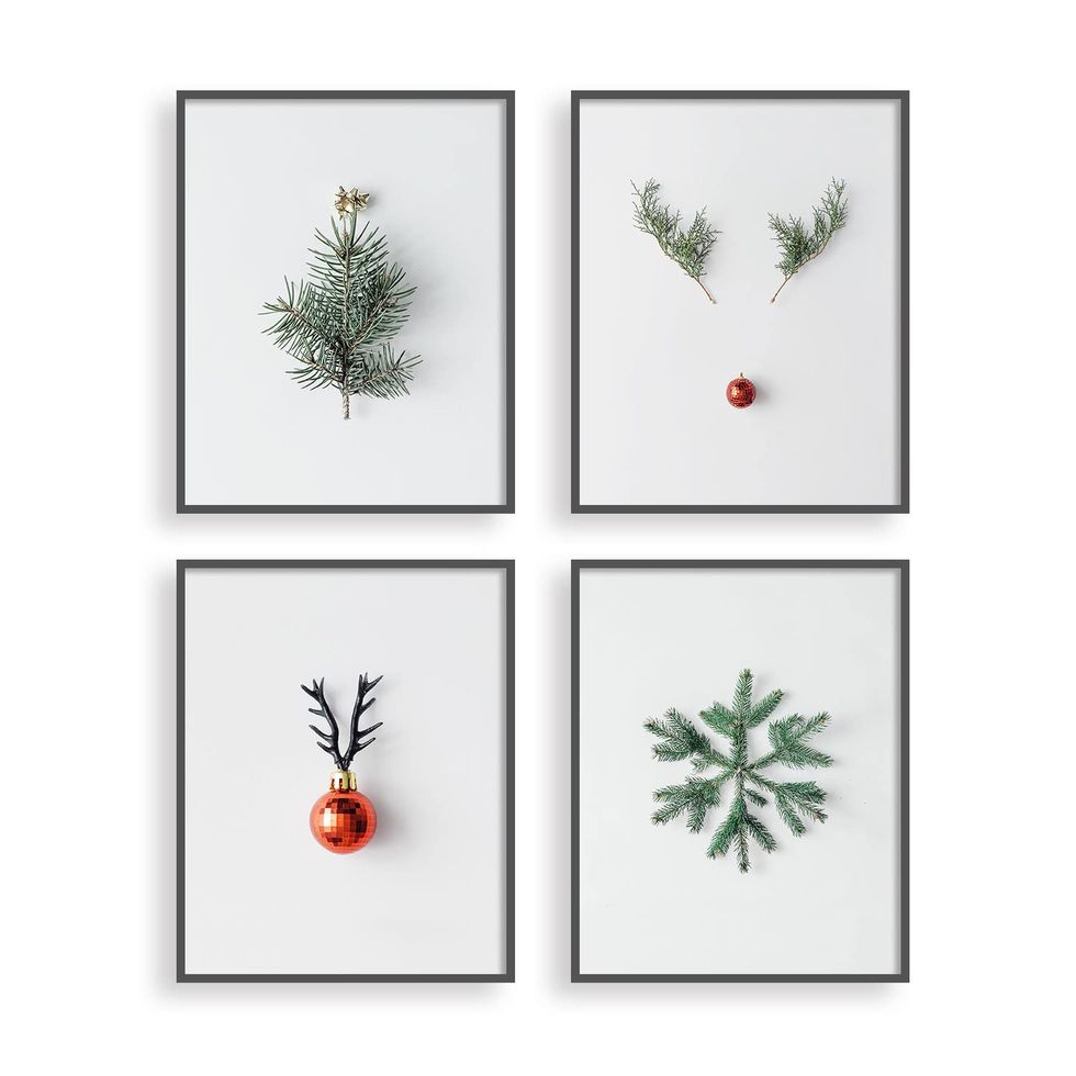 Christmas Greenery Prints — Set of 4