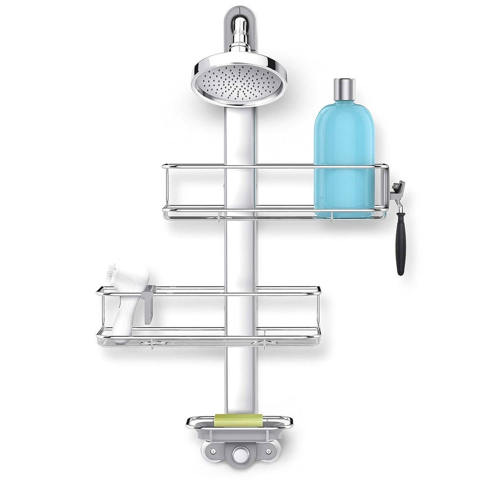 1695664591-simplehuman-adjustable-shower-caddy-6511c9cb71b91 أفضل 25 هدية للعناية بالبشرة لعام 2023 - هدايا لخبراء العناية بالبشرة