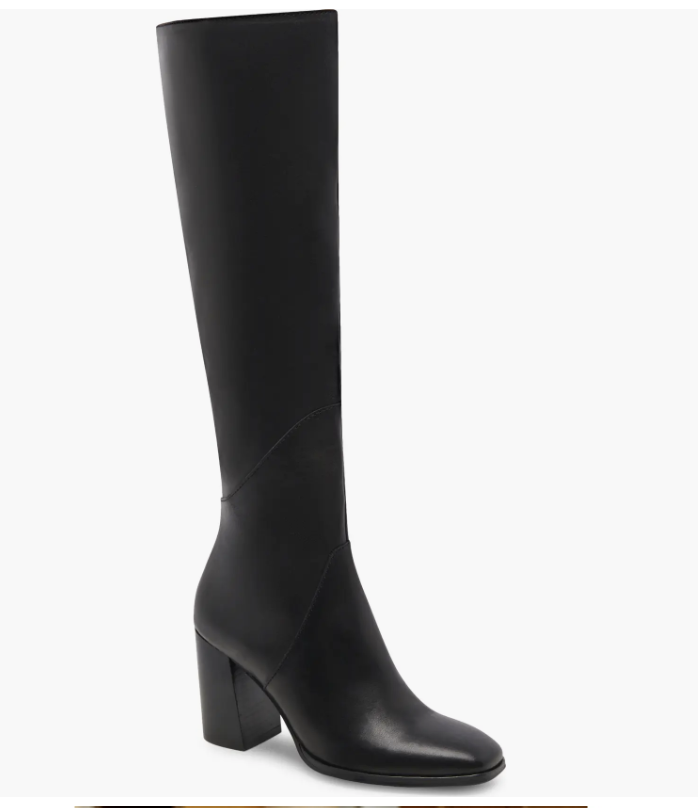 Cleanses Black Leather Knee High Boots by Supersoft | Shop Online at  Williams
