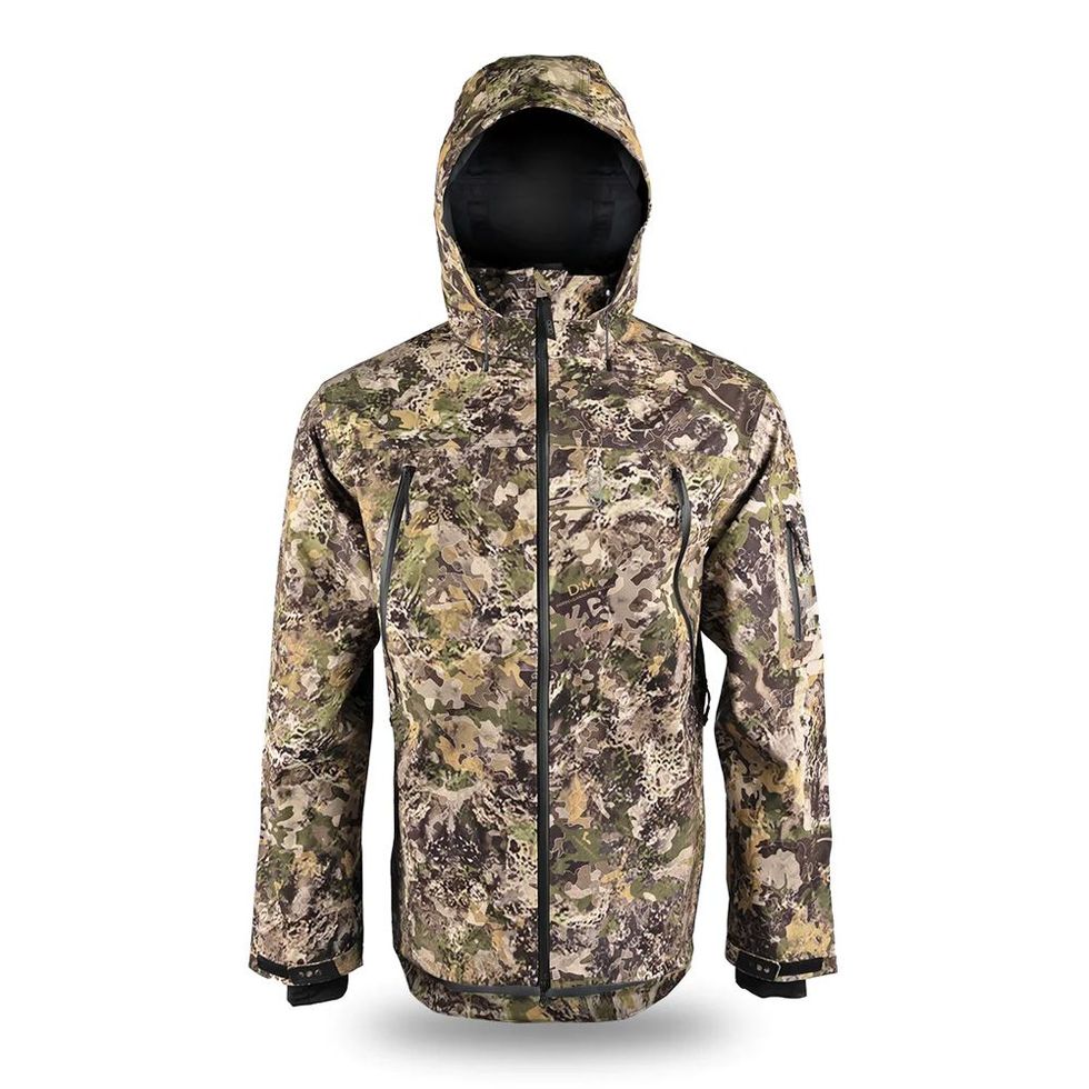 Men's Hunter Rain Jacket Breathable Camo Waterproof Hunting Jacket | Bassdash Hunting Veil / XL