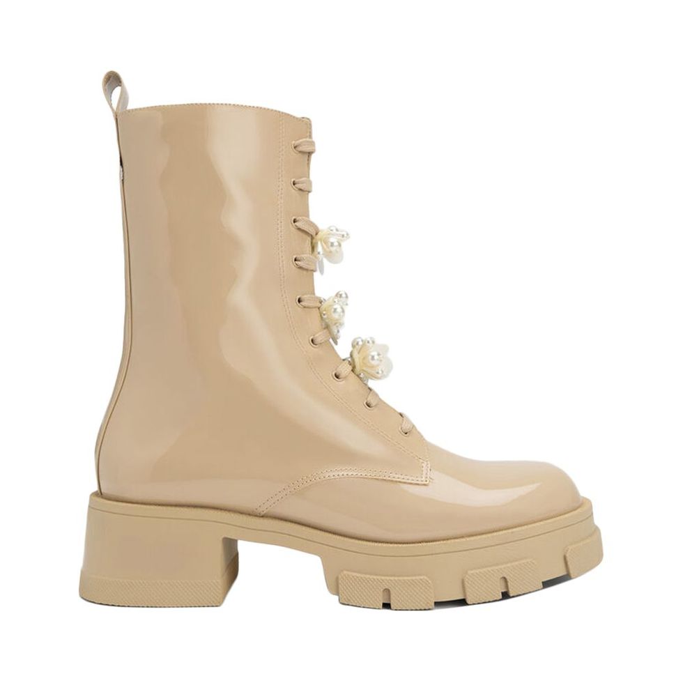 Hayden Bead-Embellished Patent Boots