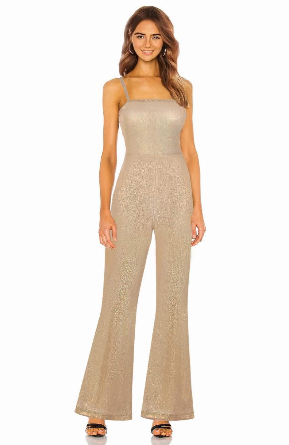 Gold Sequin Jumpsuit 