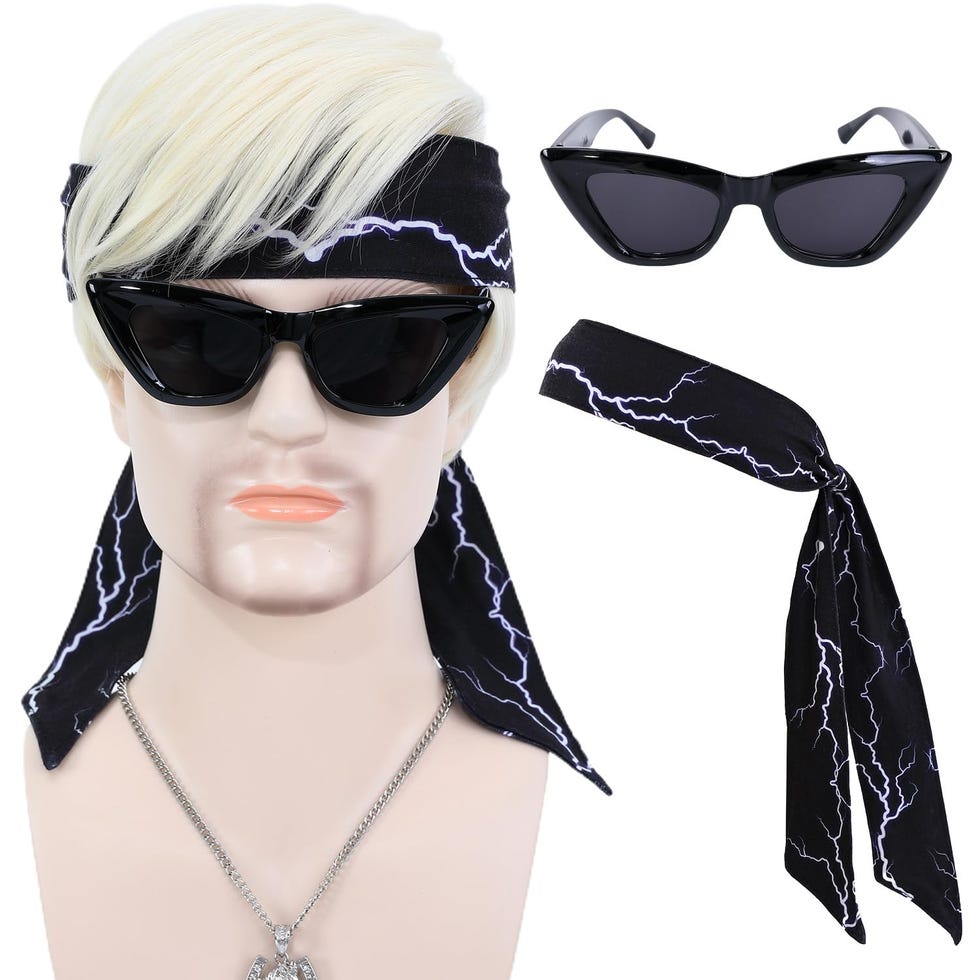 Blonde Cosplay Wig with Ken Accessories 