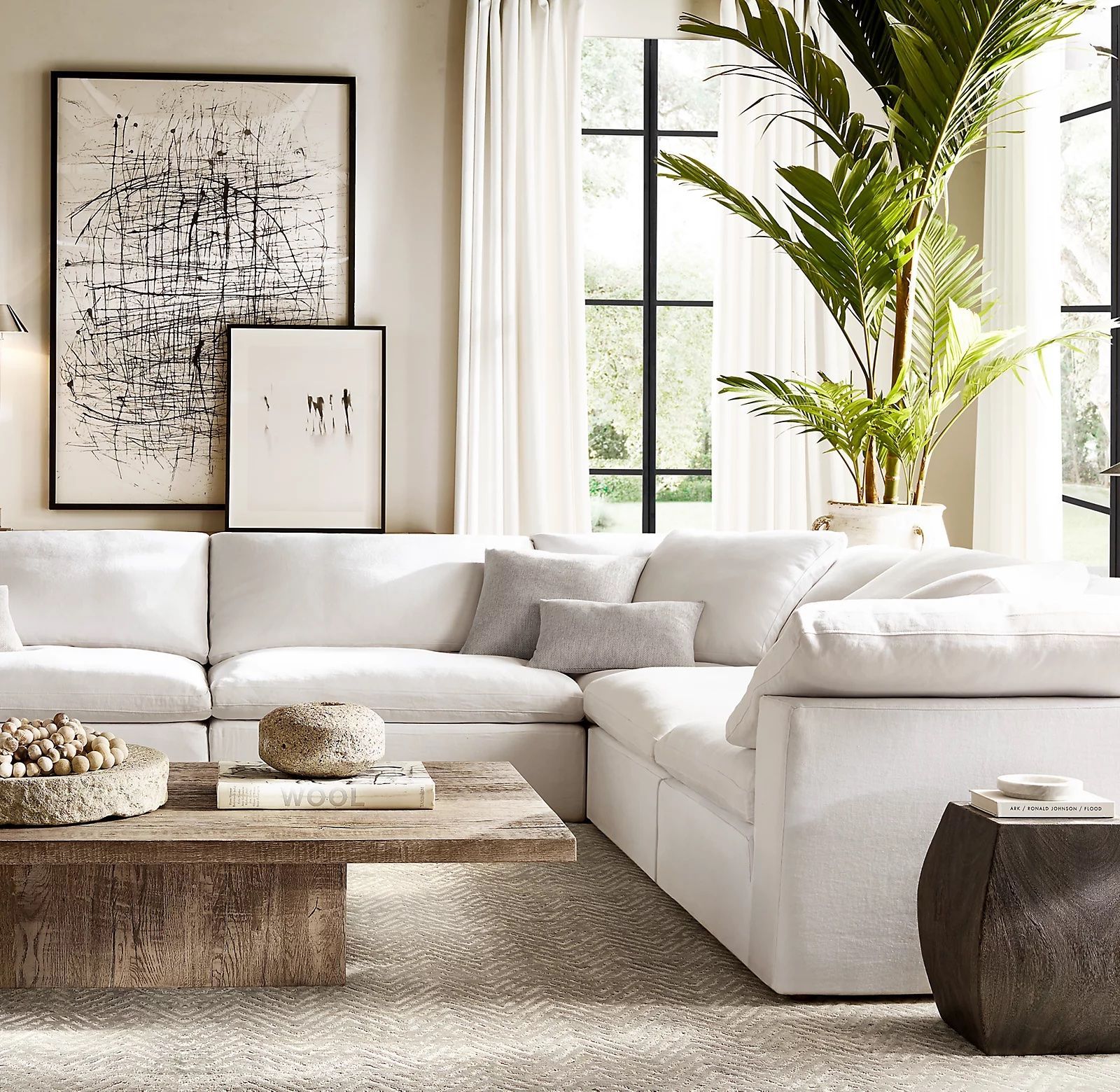 Couch similar to on sale restoration hardware cloud