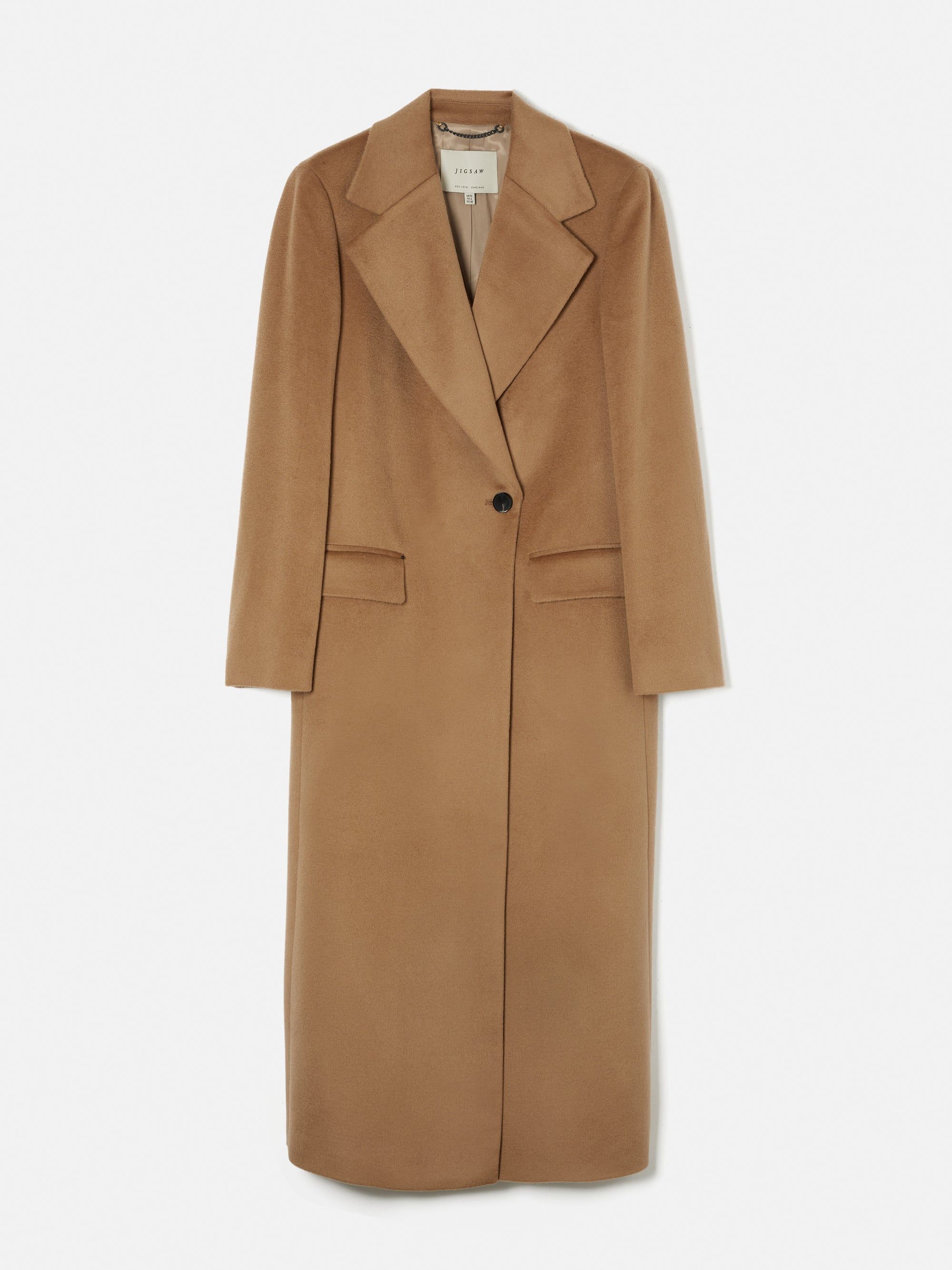 Camel wool maxi outlet coat