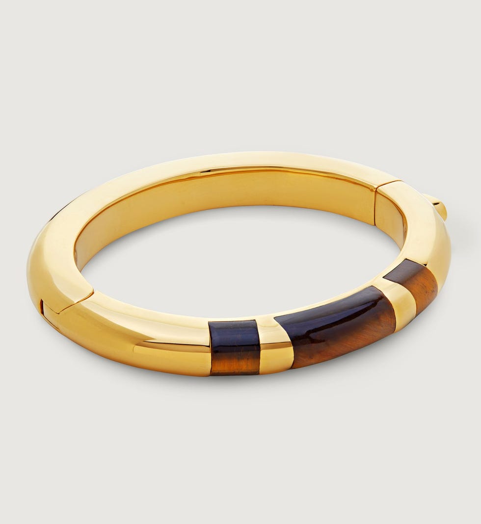 Gemstone Striped Bangle