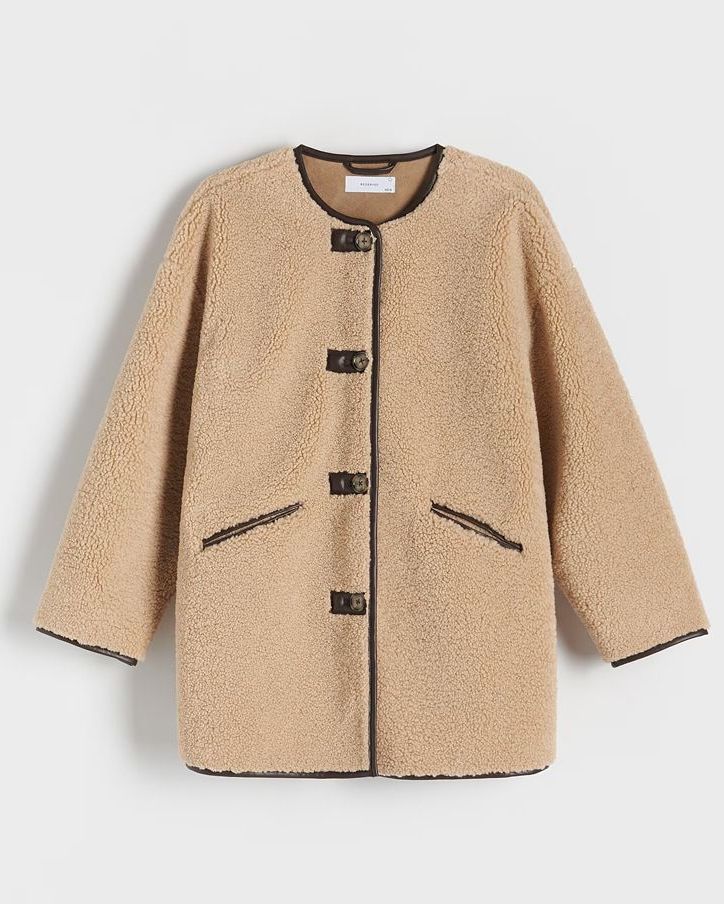 Mango's sell-out faux shearling coat with serious designer vibes is back