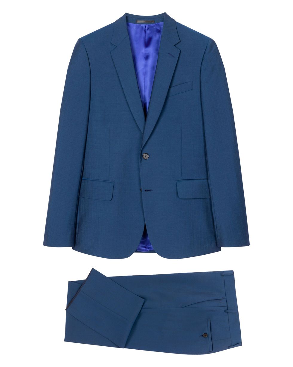Tailored-Fit Wool-Mohair Suit