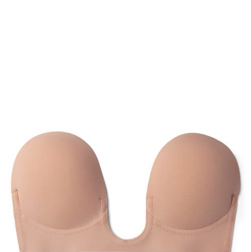 Fashion Forms Women's Adhesive Strapless Backless Bra - Beige D Cup