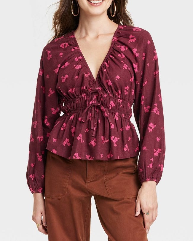 Tie-Front Blouse 