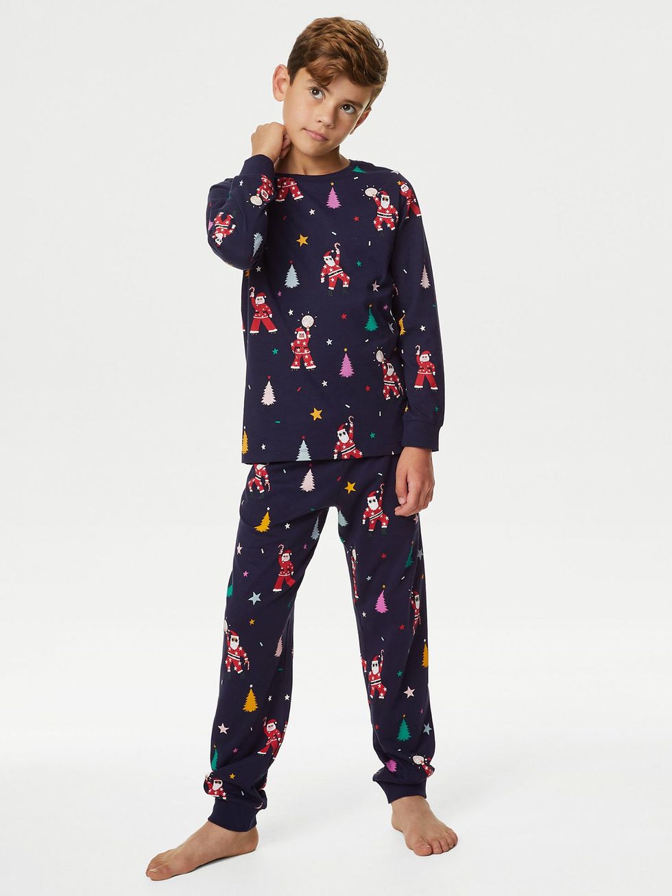 Kids' Disco Santa Christmas Pyjama Set (1-16 Yrs)