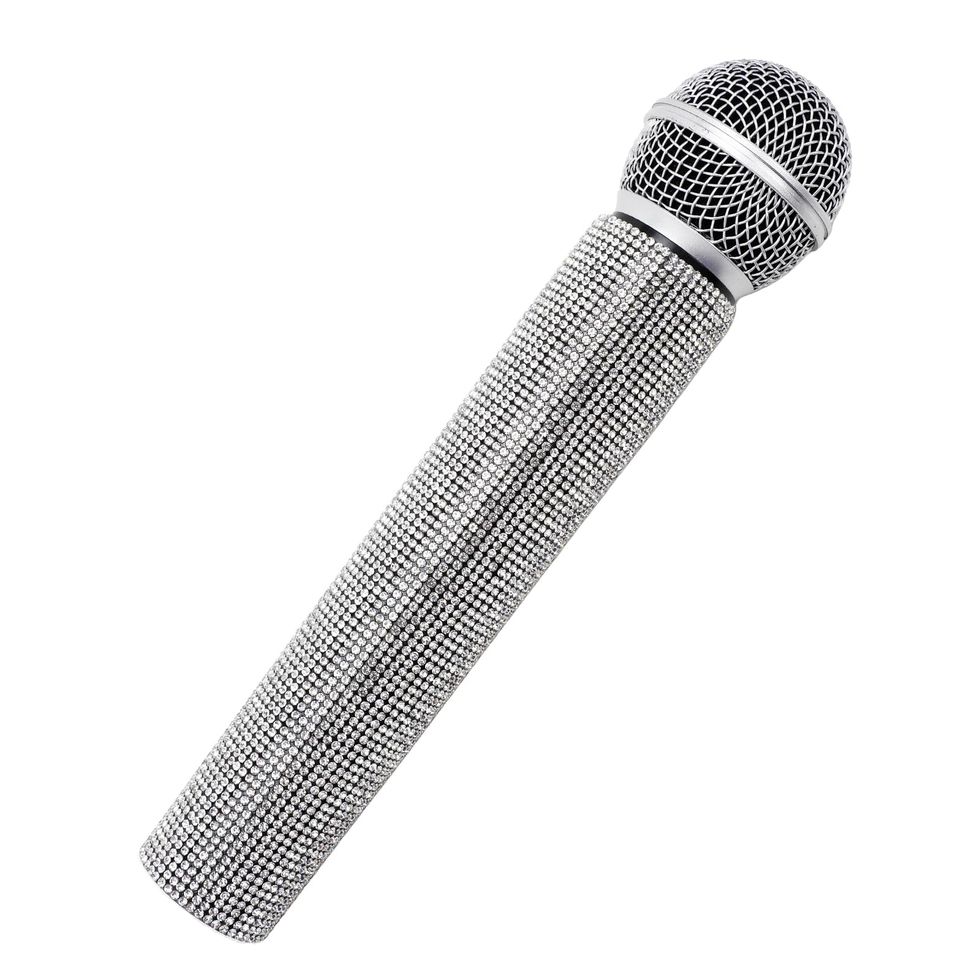 Rhinestone Microphone Prop