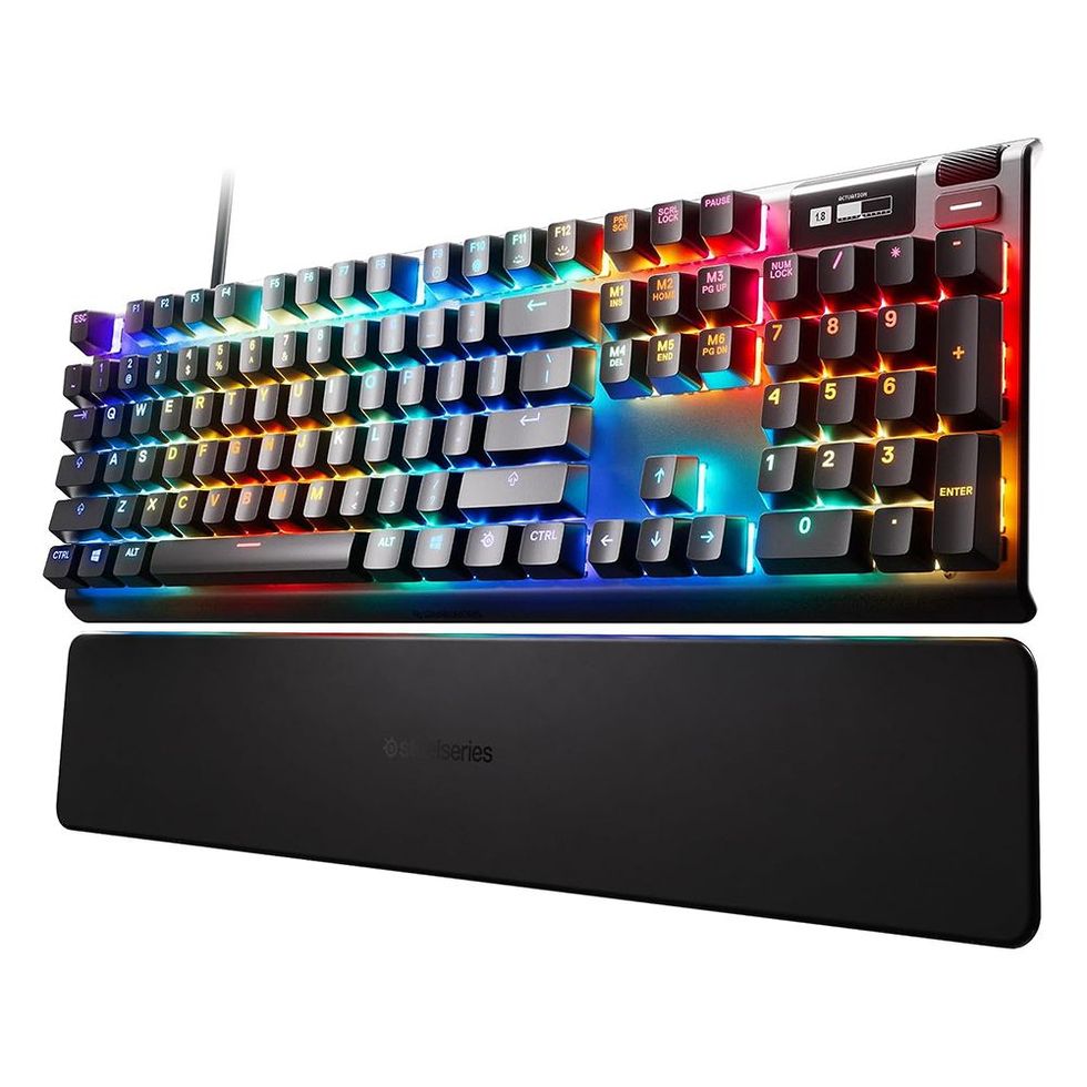 SteelSeries Apex 7 TKL Compact Mechanical Gaming Keyboard – OLED Smart  Display – USB Passthrough and Media Controls – Tactile and Clicky – RGB  Backlit (Blue Switch)