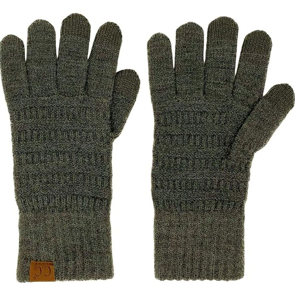 Cable Knit Winter Warm Anti-Slip Touchscreen Texting Gloves