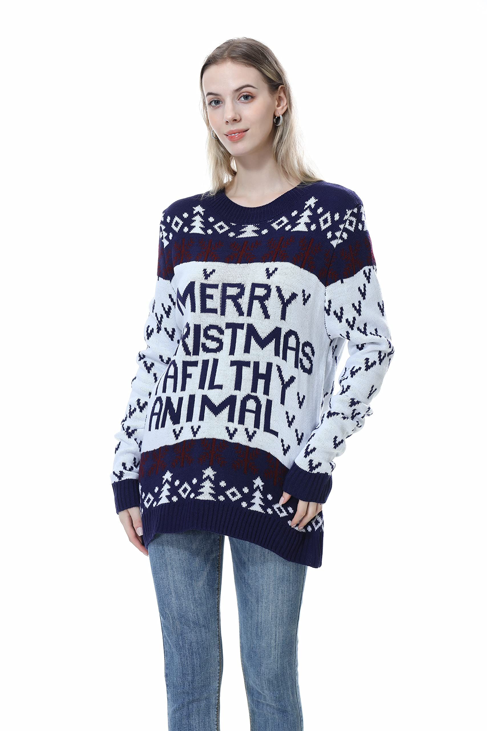 Stylish ugly hot sale christmas sweater