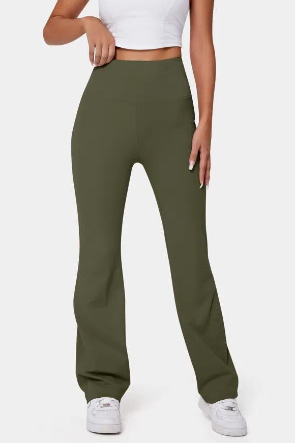 Womens Compression Cargo Yoga Pants Pockets High Waist Slim Fit Workout  leggings