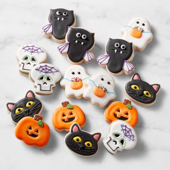 Assorted Halloween Cookies, Set of 15
