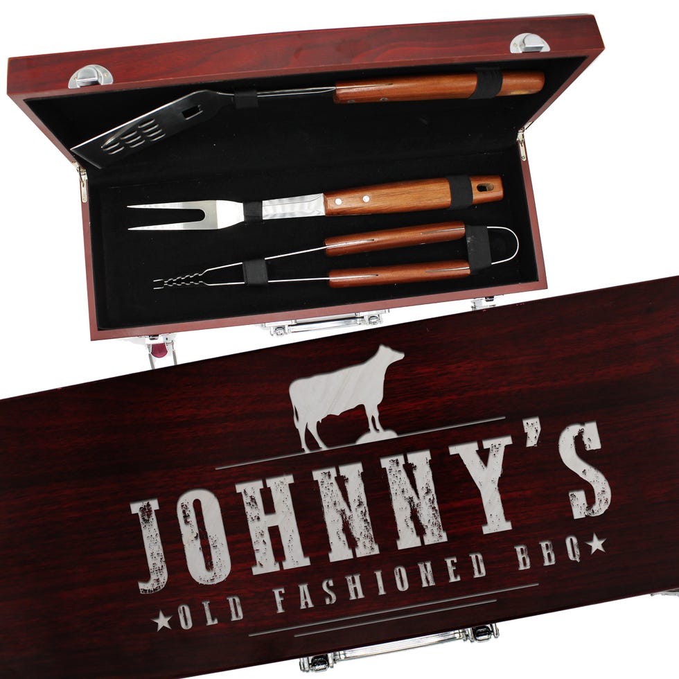 Engraved Grill BBQ Gifts Set