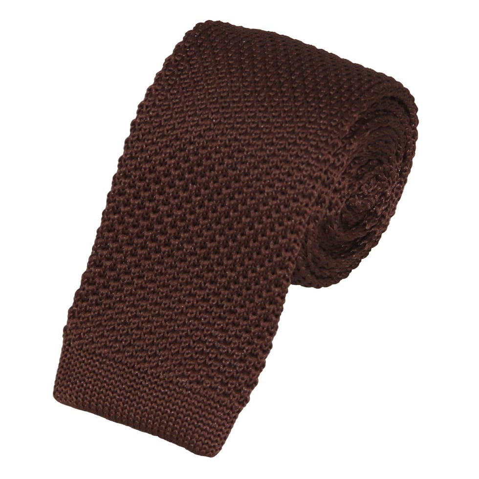 Brown Skinny Tie