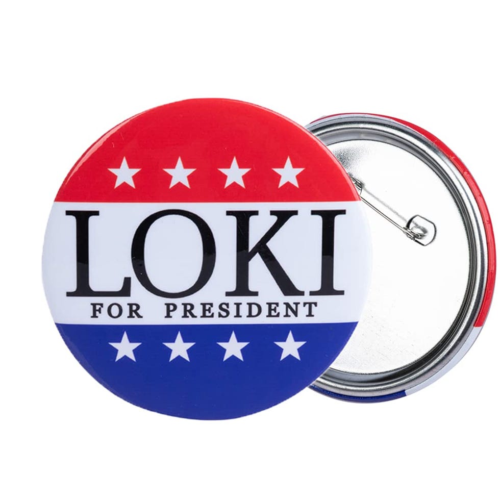 Loki for President Button
